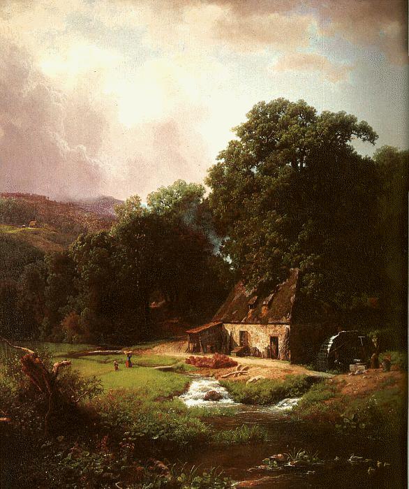 Albert Bierstadt The Old Mill Germany oil painting art